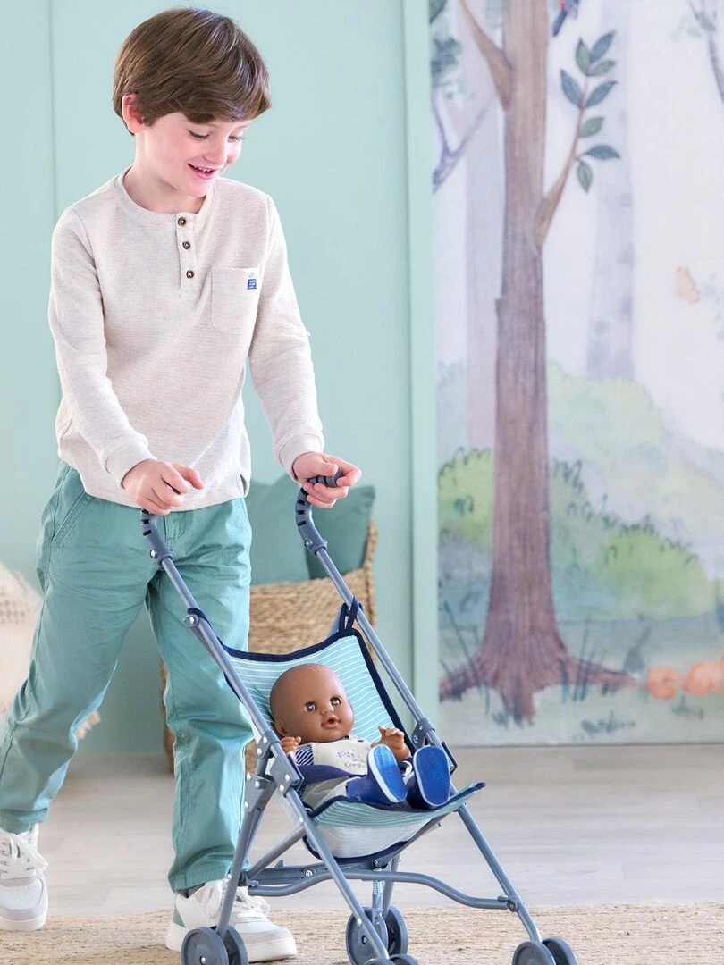 Poussette Canne Sauge pour poupon 36/42/52 cm   Vert