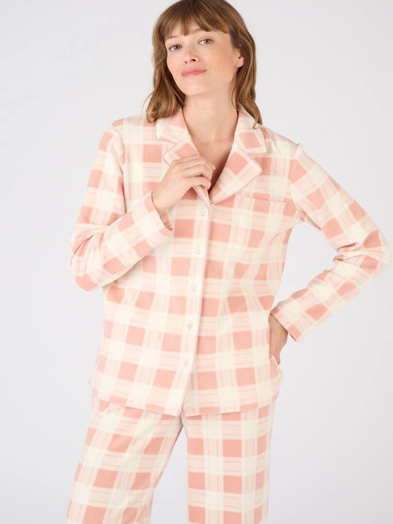 Pyjama maille polaire Thermolactyl   Damart   Rose
