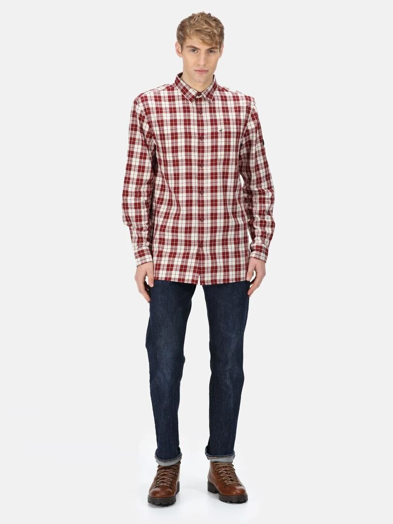 Regatta   Chemise LANCE   Rouge pourpre