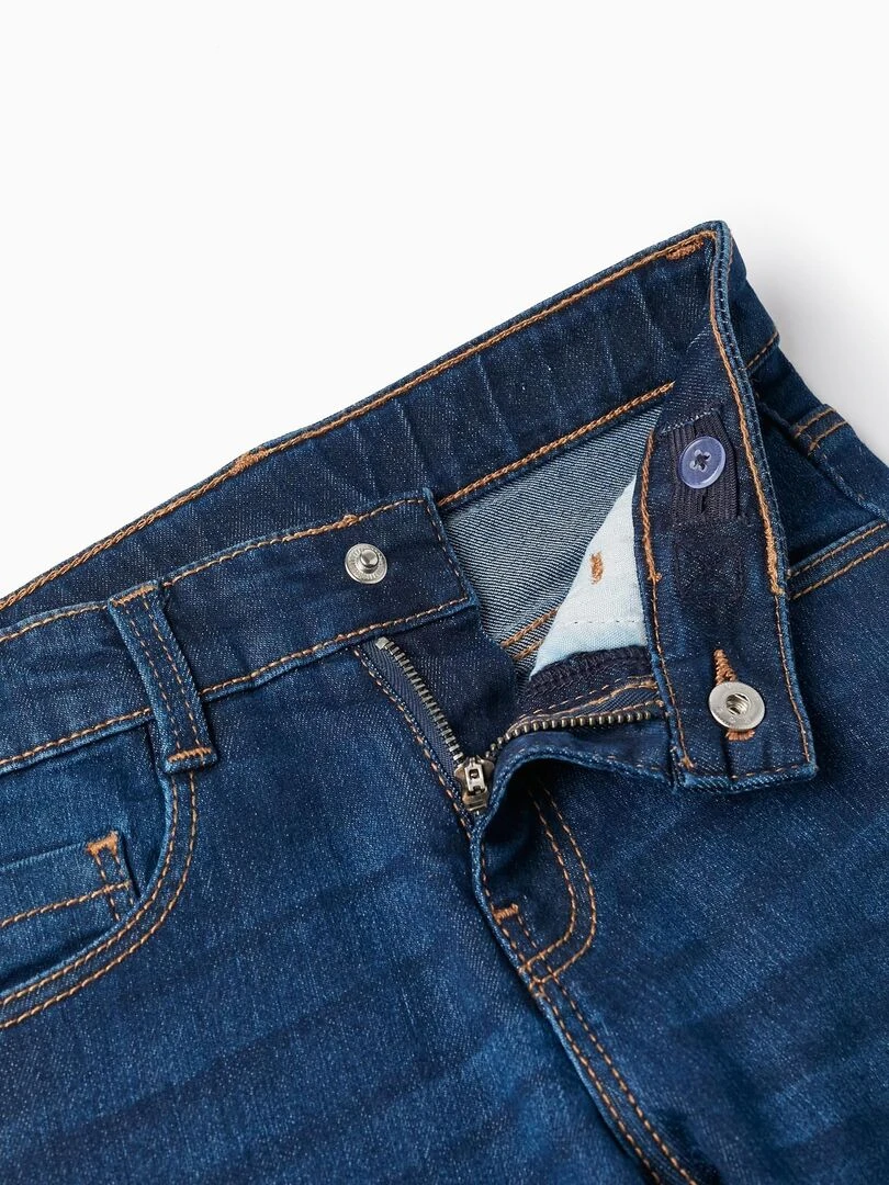 Pantalon en jean pour garçon 'Straight Fit'  NATURE TAKEOVER   Bleu foncé