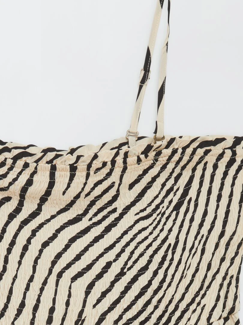 Robe longue 'JDY' Noir/blanc