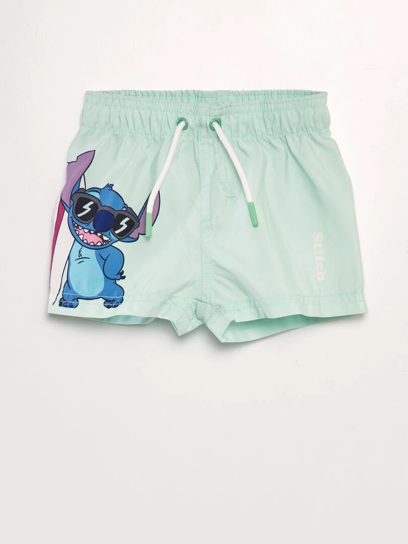 Short de bain 'Stitch' Vert
