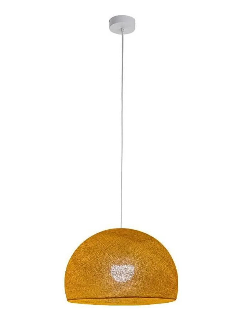 Suspension simple coupole 38cm   Jaune moutarde