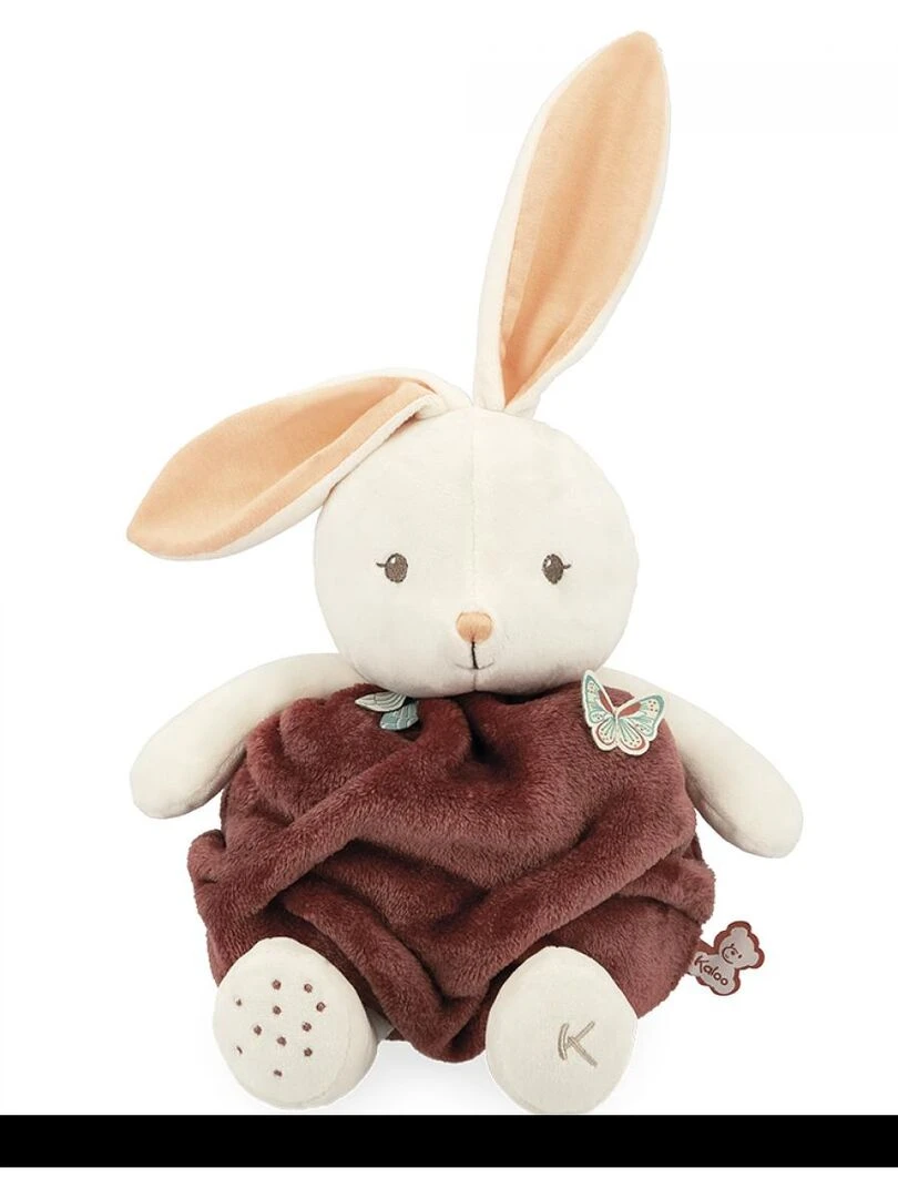 Peluche Bulle D'amour Lapin Cannelle Plume (30 Cm)   Rouge