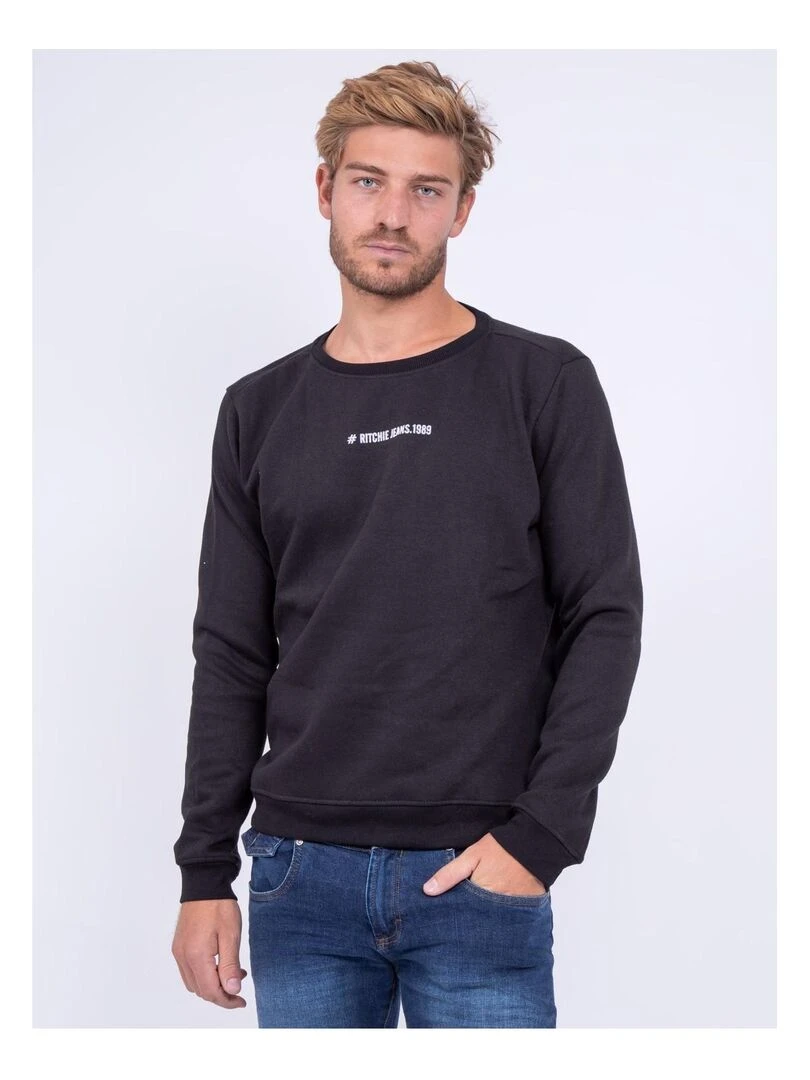 Sweat col rond WETTO Noir