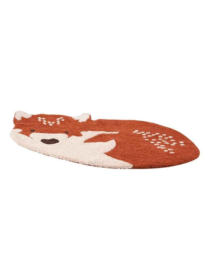 Tapis lavable loup Little Wolf (70 x 110 cm) Orange