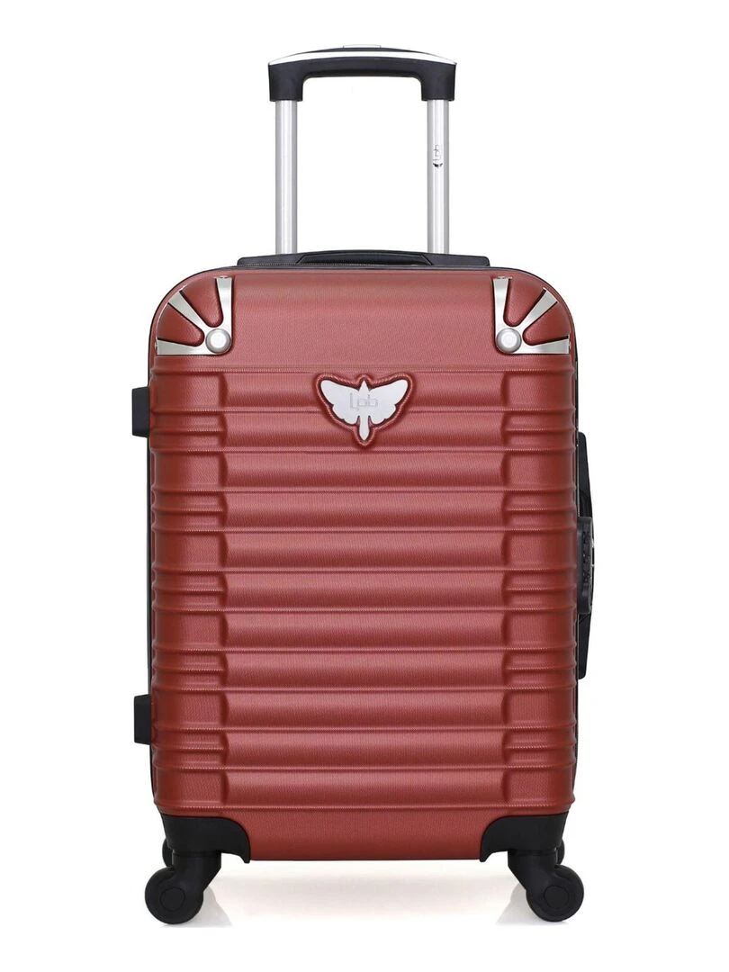 LPB LUGGAGE VALISE CABINE ABS GIULIA 4 ROUES 55 CM Rouge