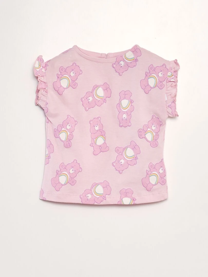 Ensemble tee shirt + legging 'les bisounours'   Rose