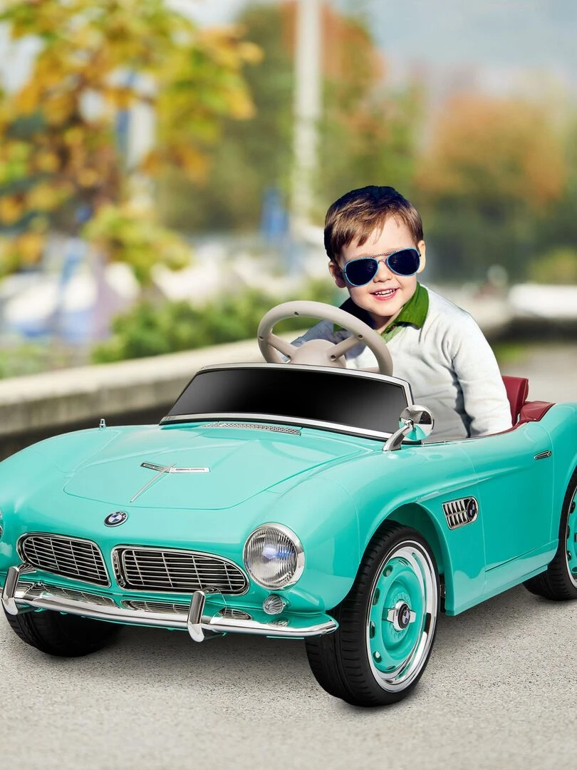 Voiture électrique enfant rétro BMW 507 V. max. 5 Km/h   Bleu