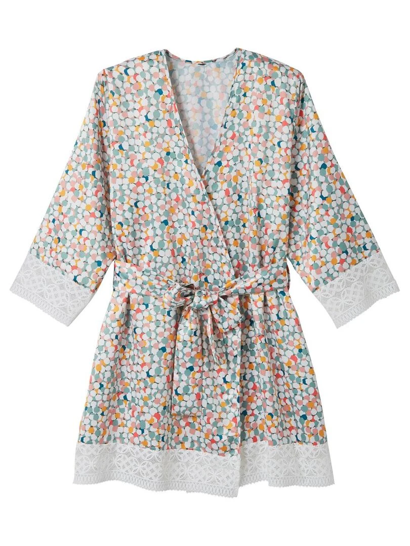 Kimono MERINGUE Camille Cerf & Pomm'Poire Blanc