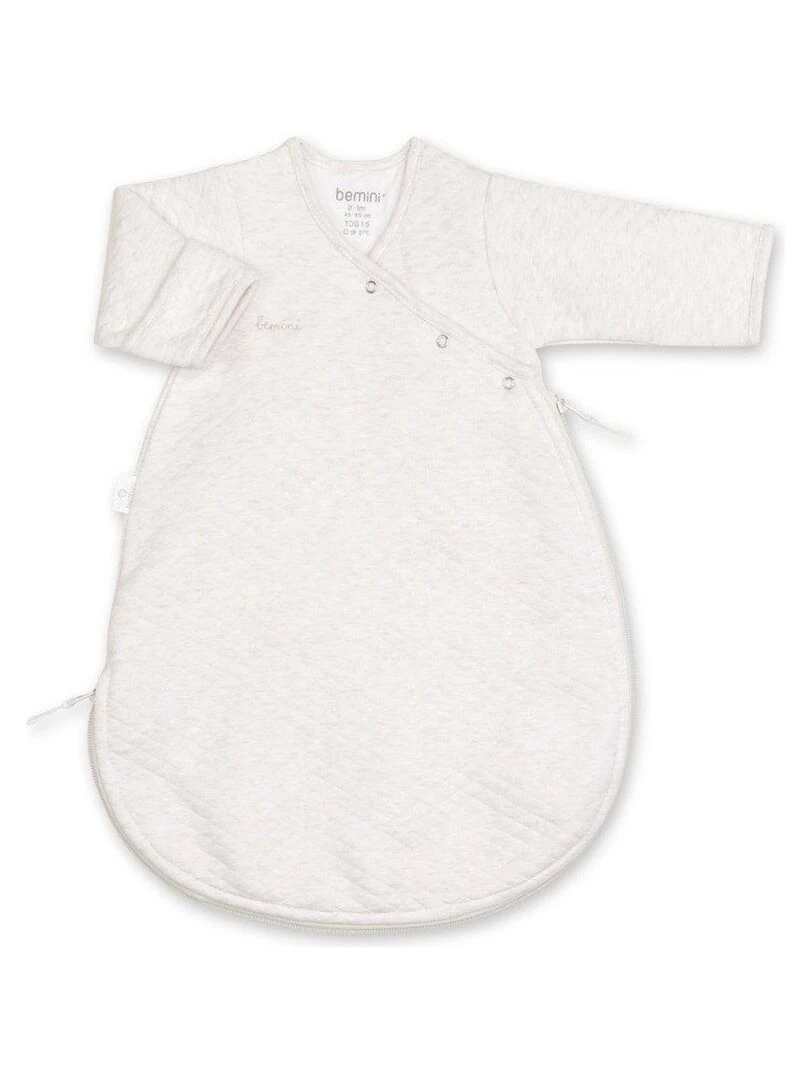 Bemini Gigoteuse avec moufles Quilted jersey Beige chiné