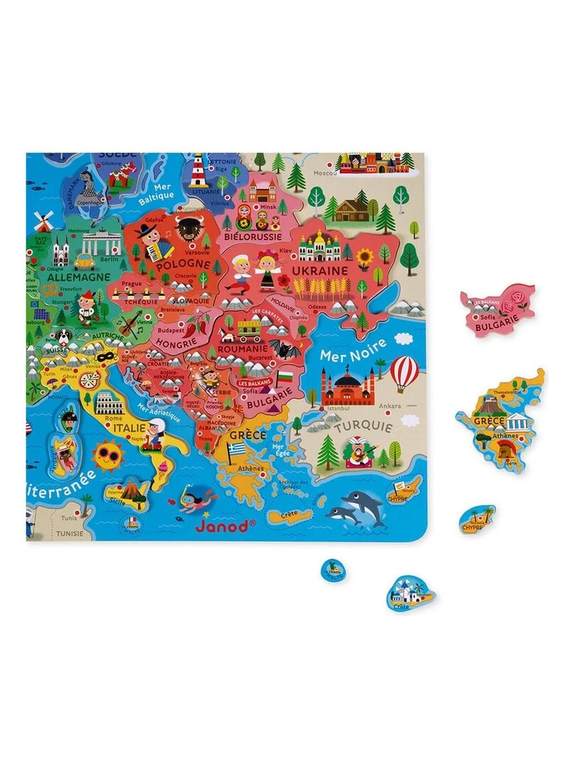 Puzzle Carte Europe Magnetique   N/A