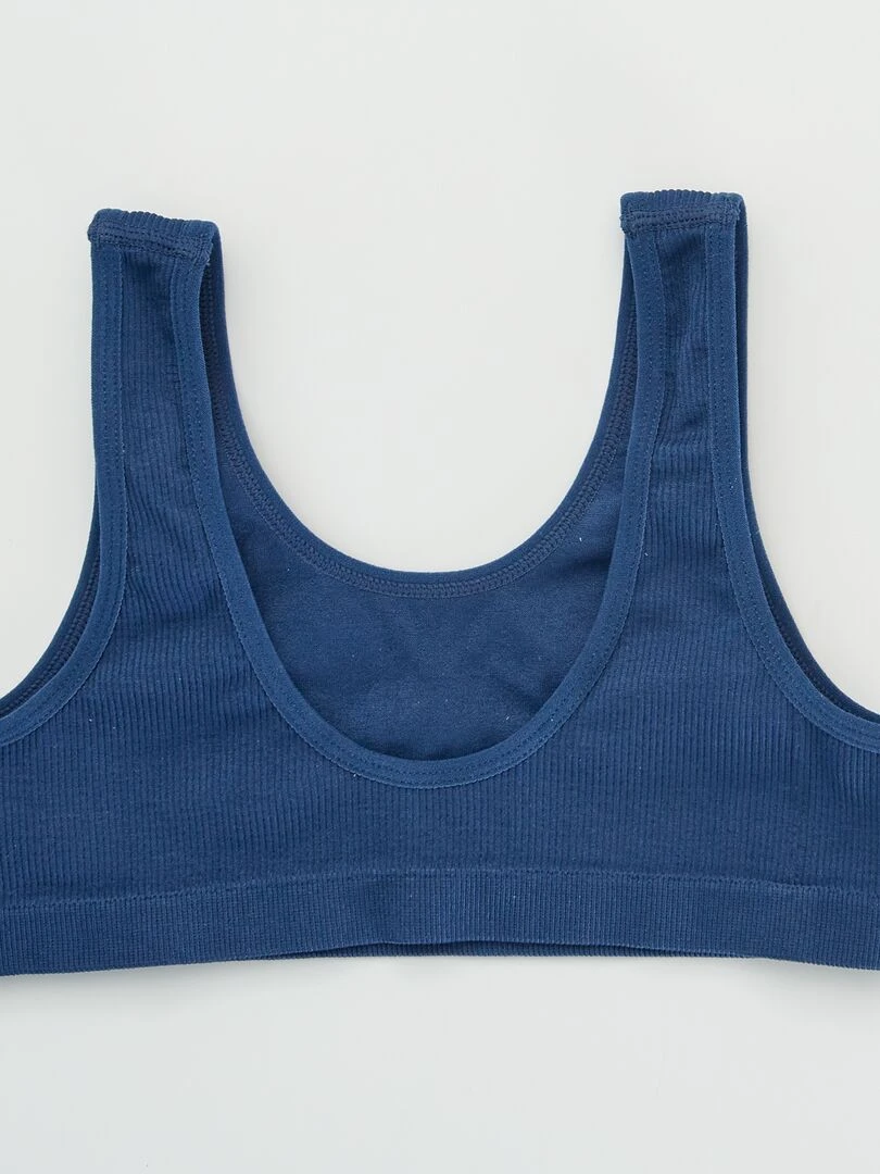 Brassière en maille côtelée 'Petit Beguin' Marine