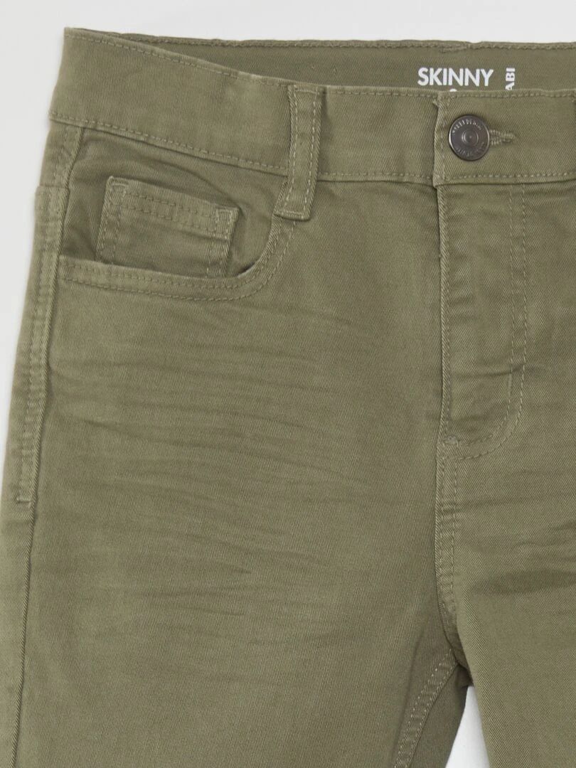 Jean skinny à 5 poches   Vert