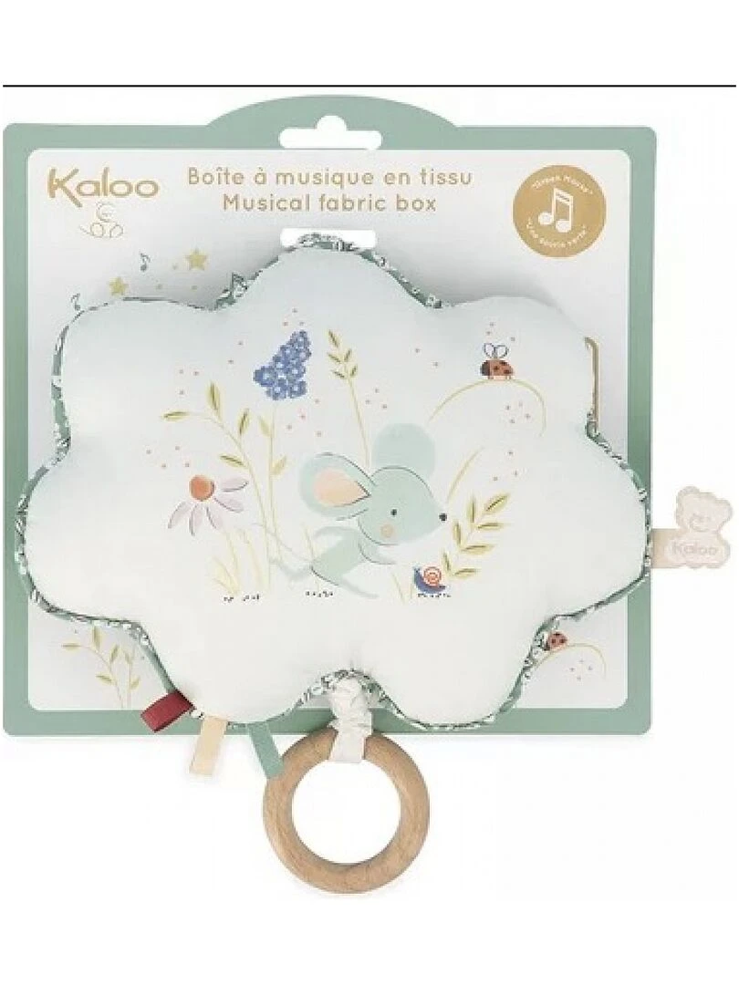 Mobile musical en tissu Une souris verte (15 cm)   Vert d'eau