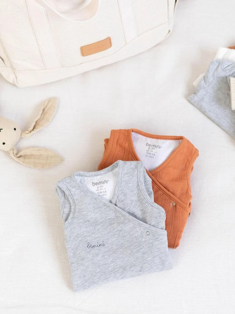 Bemini Gigoteuse  jambes séparables Softy et jersey   Beige