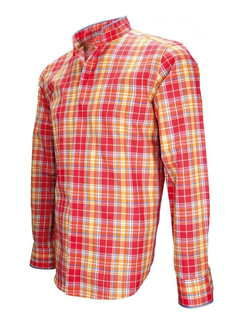 Chemise col mao WINCH Rose