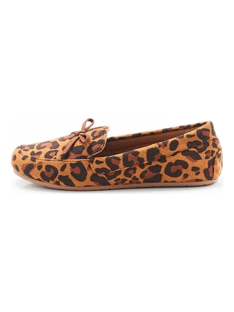Mocassins d intérieur à mémoire de forme Damart Camel