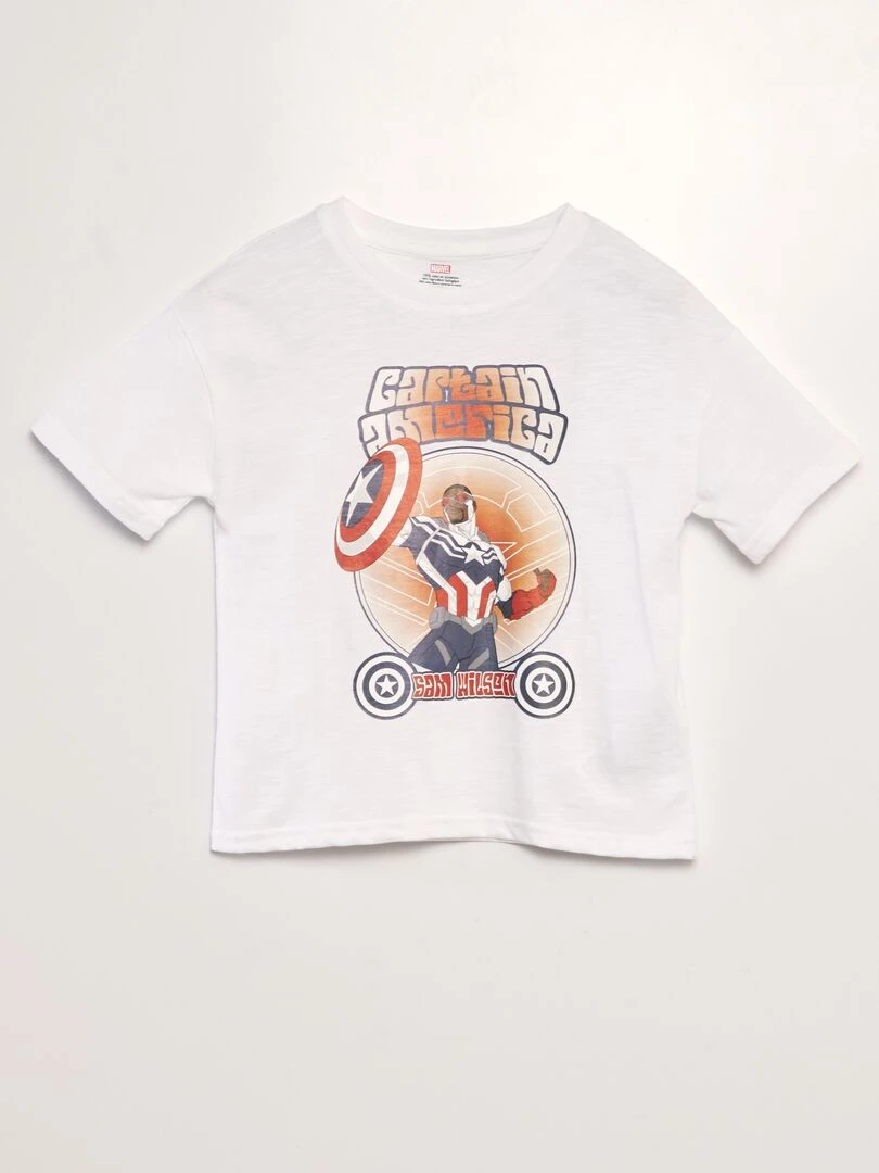 T shirt imprimé 'Marvel' Blanc