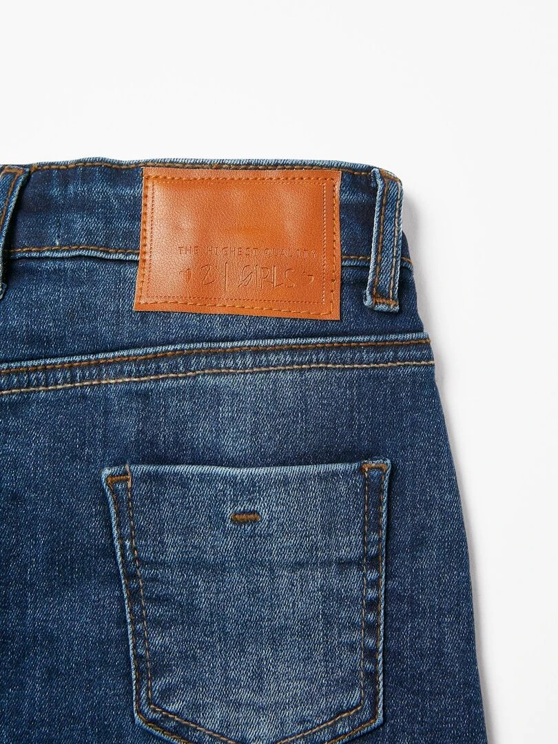 Jupe en Denim de Coton Fille  READY PLAYER   Bleu