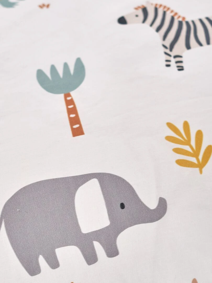 Parure de lit 'animaux'   1 personne   Bleu