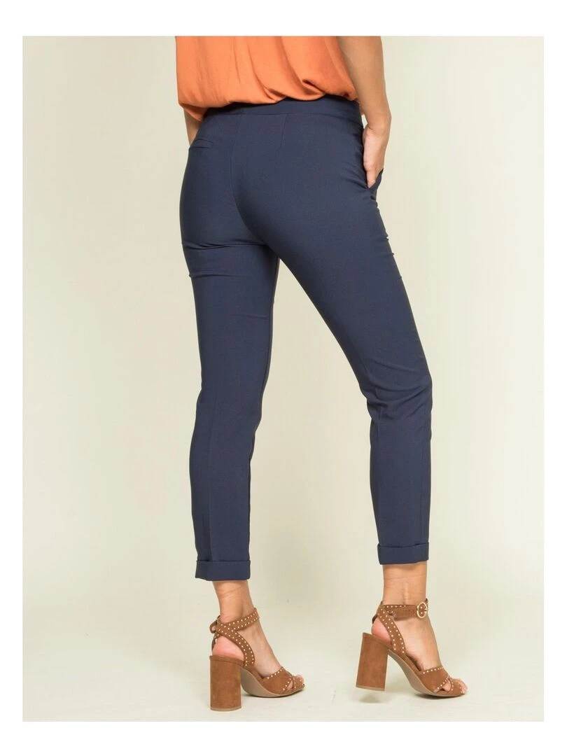 Pantalon cigarette ECLAIR Bleu marine