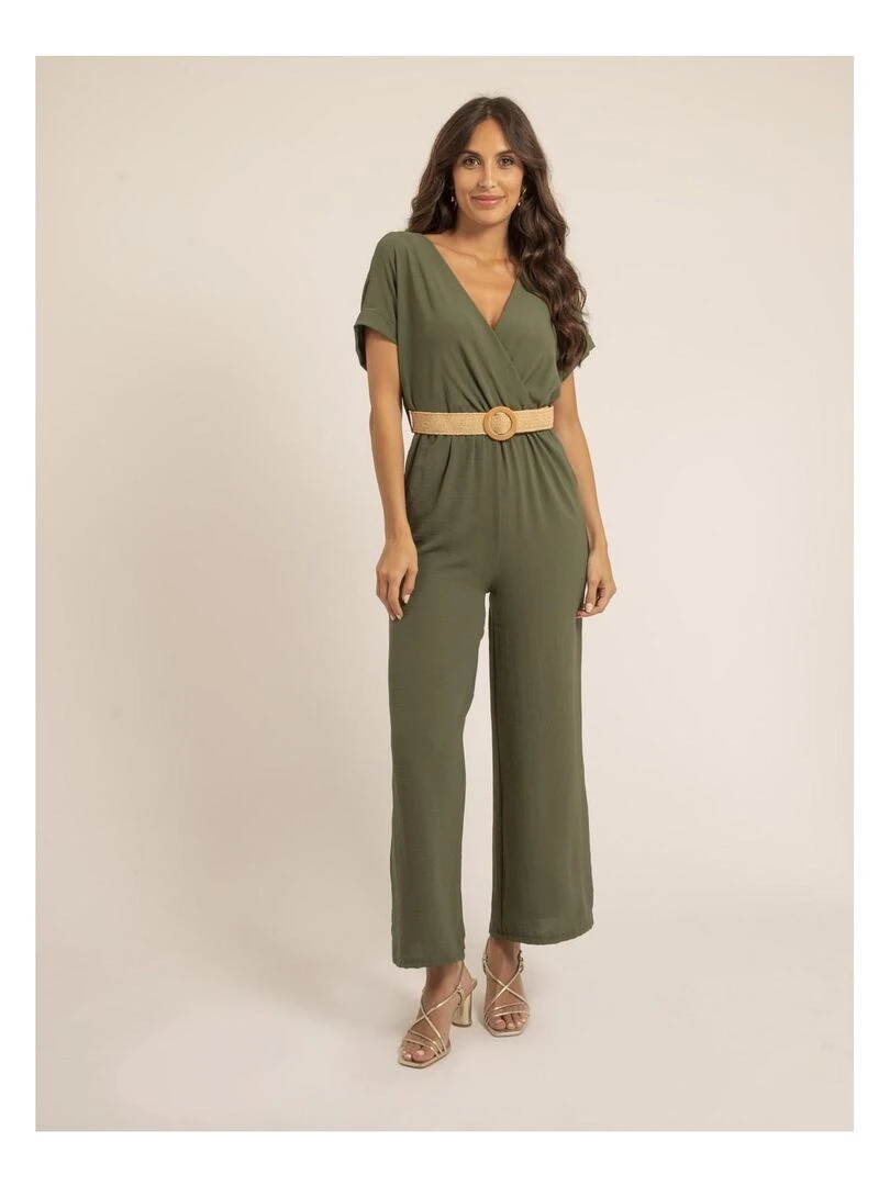 Combi pantalon et ceinture EDERNIE Kaki