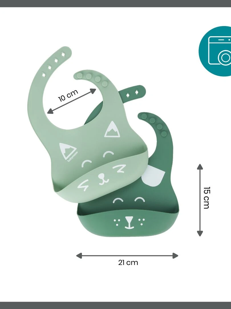 Bavoirs Silicone Babymoov   Vert