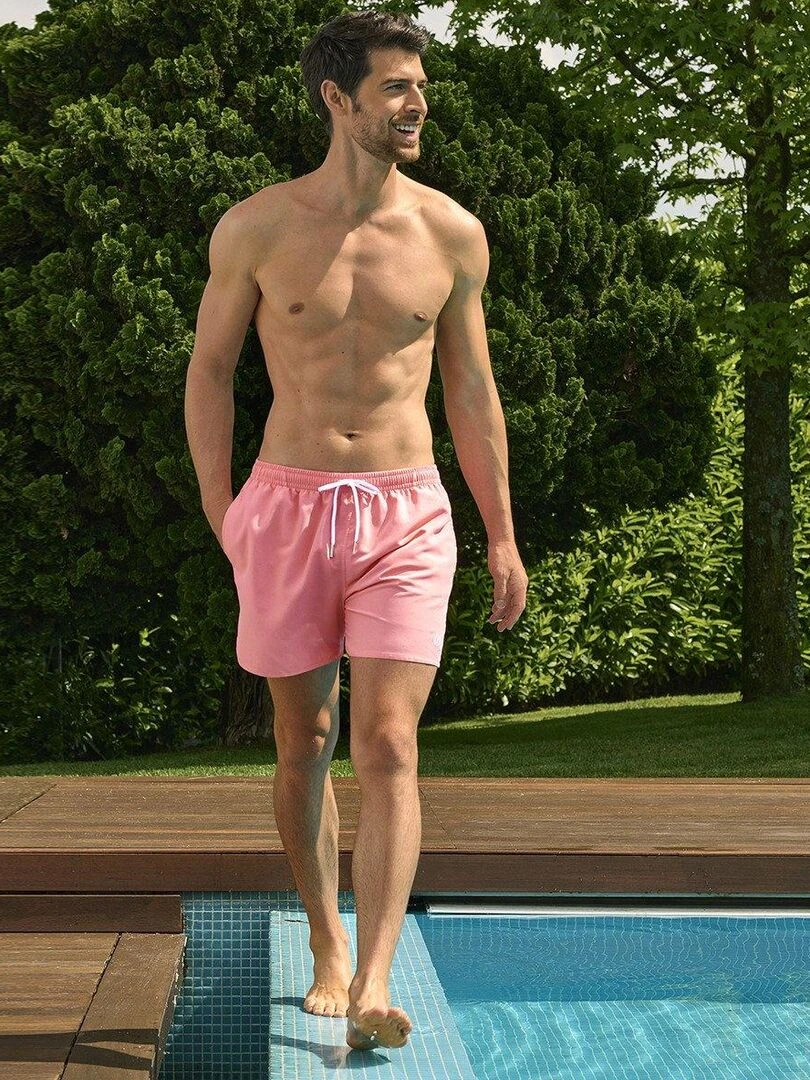 Maillot de bain short à séchage rapide Digue   Rose