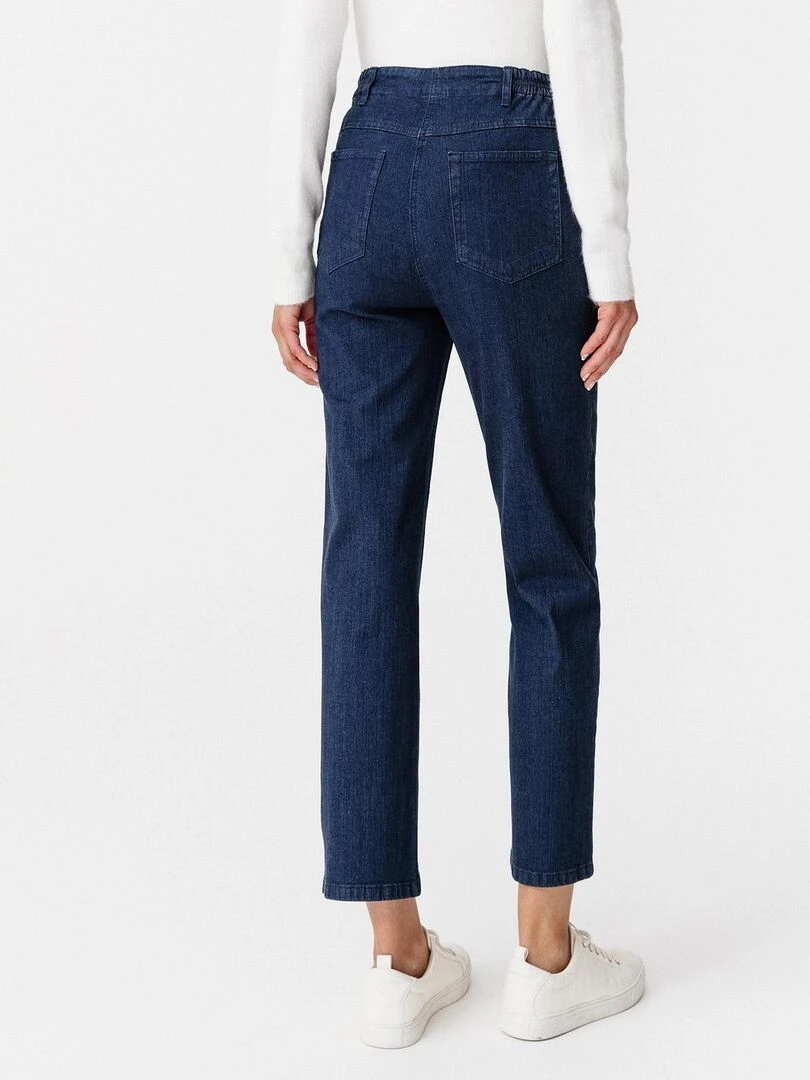 Jean 5 poches extensible   Damart   Bleu foncé