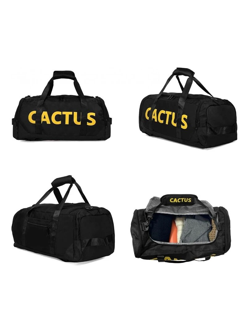 Sac de voyage week end et sport 50L 2en1 porté dos sa   Noir