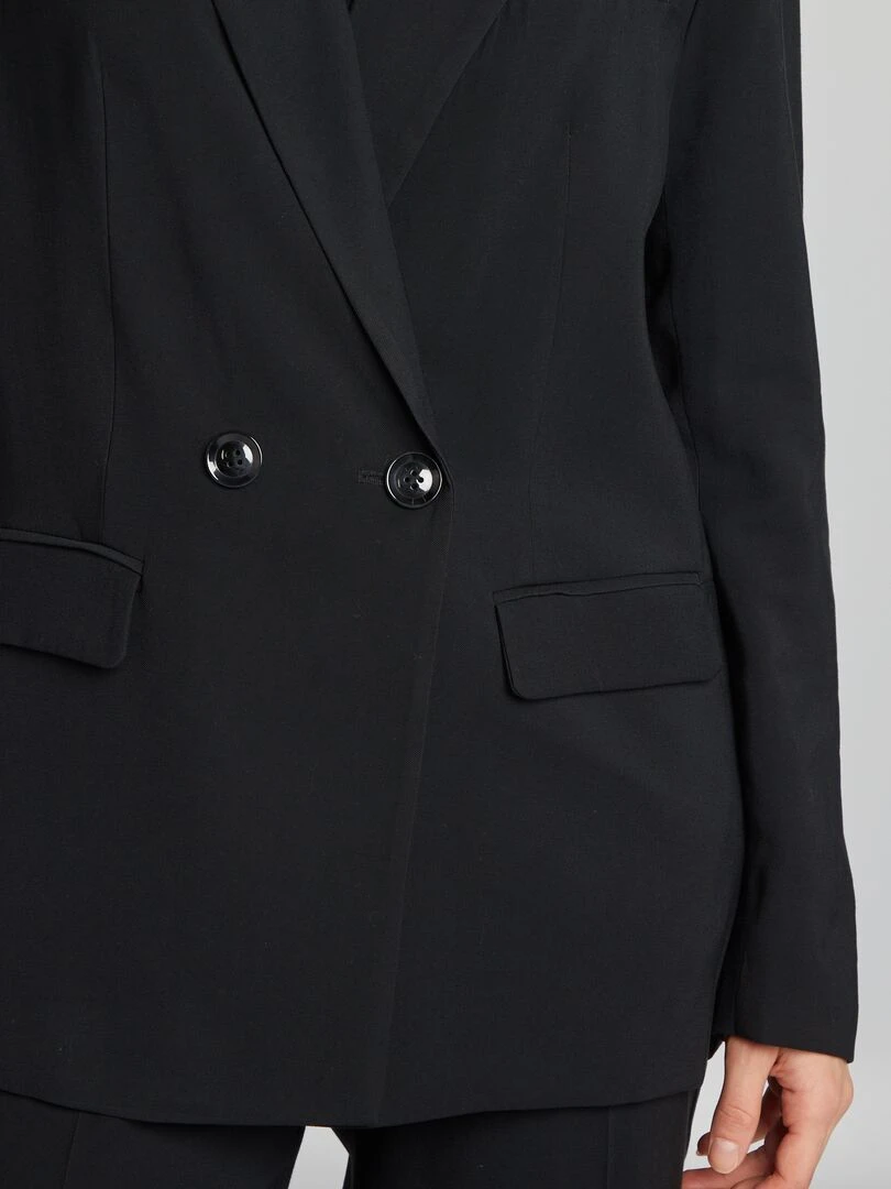 Veste de tailleur longue   Noir