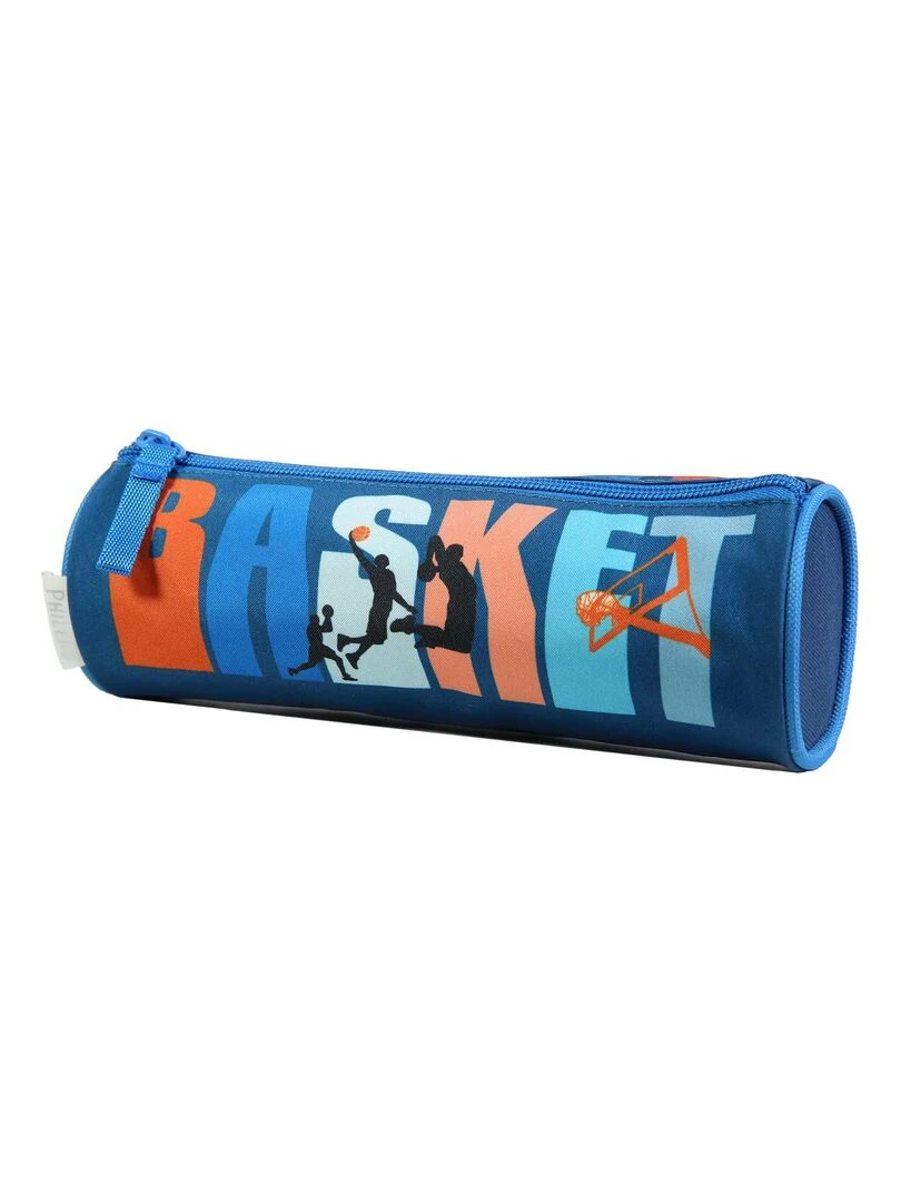 BAGTROTTER Trousse scolaire ronde Phileas Bleue Basket Bleu