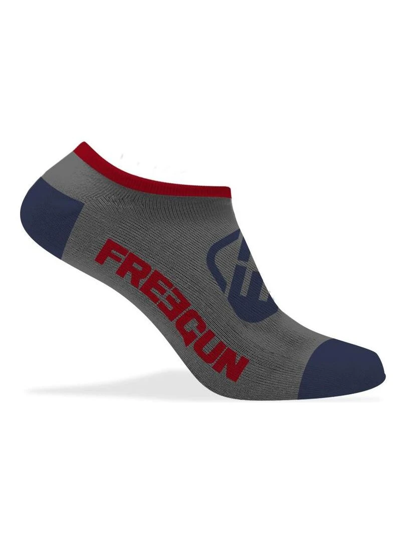 Lot de 5 Paires de Chaussette Socquettes Homme Freegun   Gris