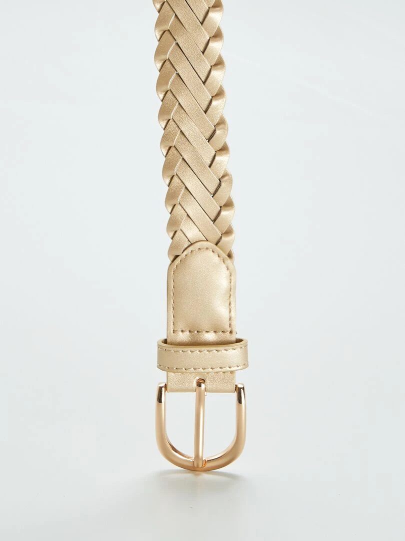 Ceinture tressée Doré