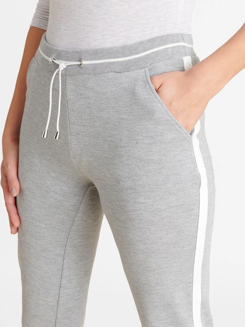 Pantalon de détente intérieur bouclette Happy D. by Damart Gris chiné