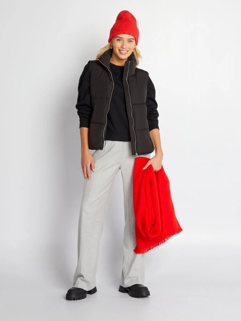 Sweat en molleton uni noir