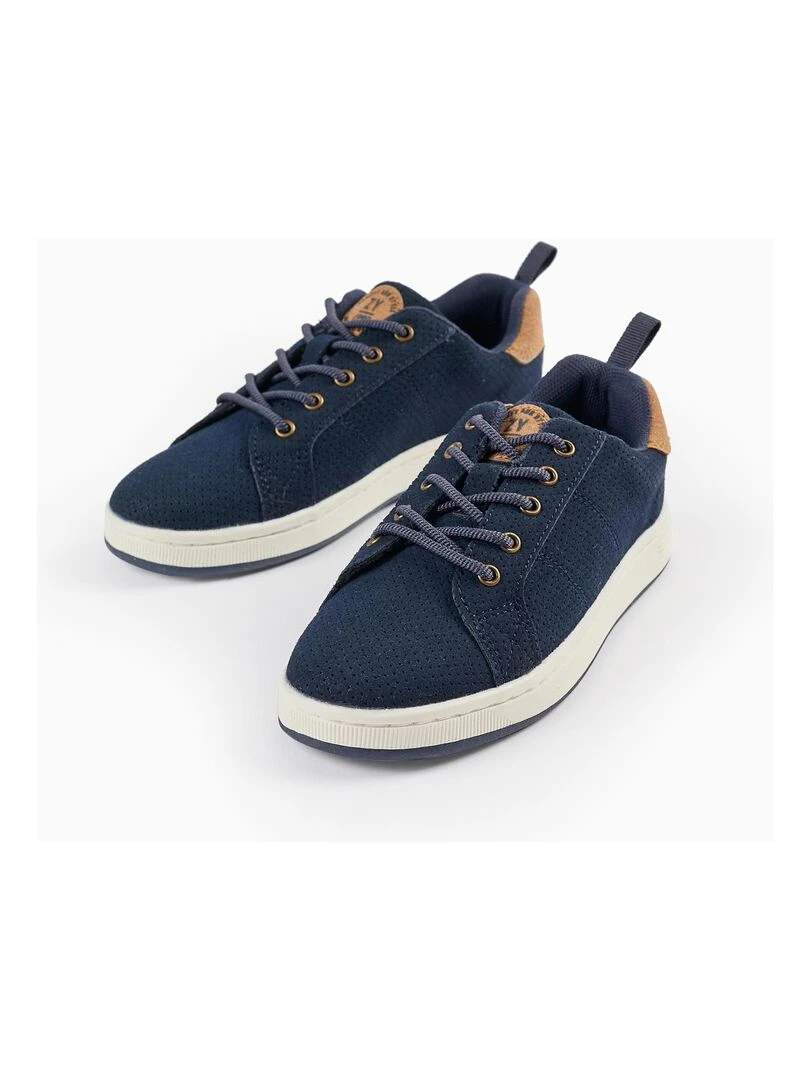 Baskets en daim pour garçon 'ZY 1996' CÉRÉMONIE Bleu foncé