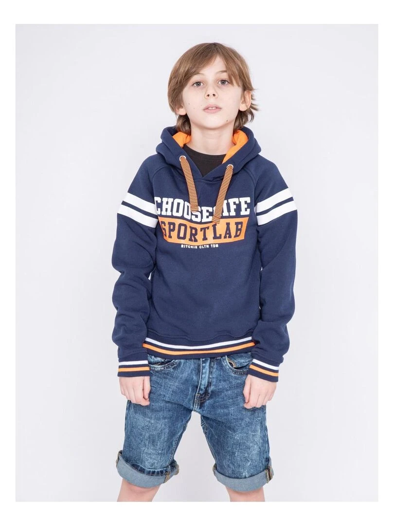 Sweat capuche WONDER J Bleu marine