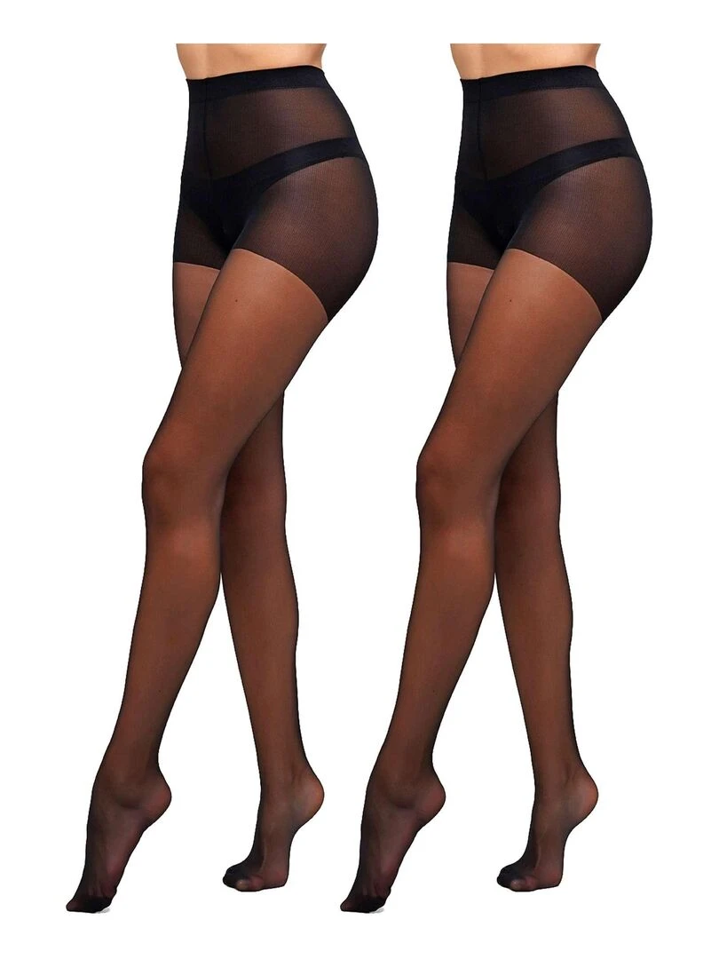 Giulia Relax 30den (Multipack) Collant avec effet massage apaisant Noir M Noir