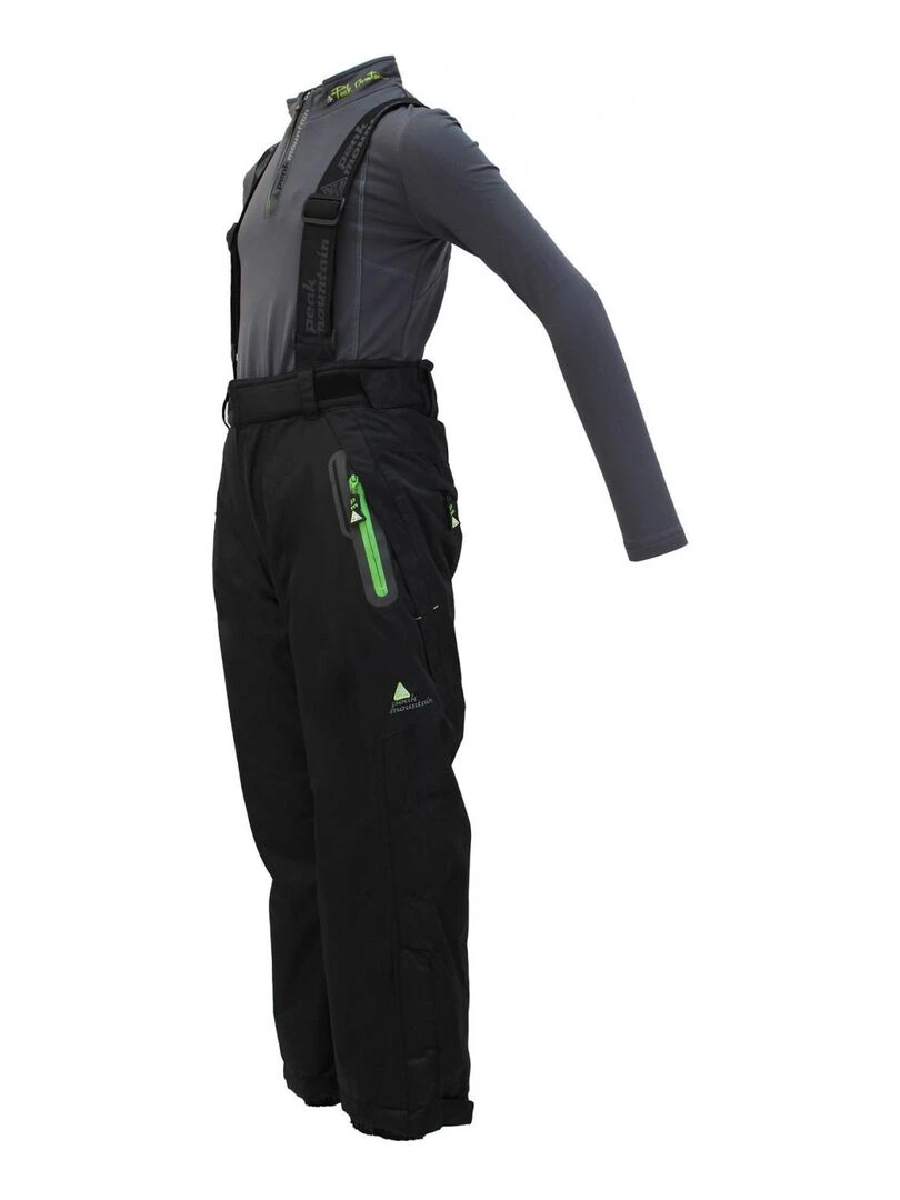 Pantalon de ski garçon EDAL   PEAK MOUNTAIN   Noir Noir