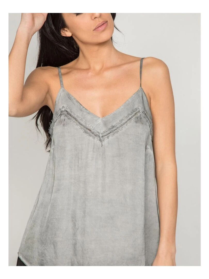 Caraco satin FIGARI   Gris