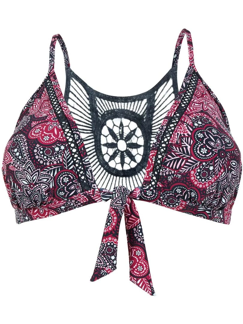 Haut de maillot triangle BOMBA Brigitte Bardot Bain Noir