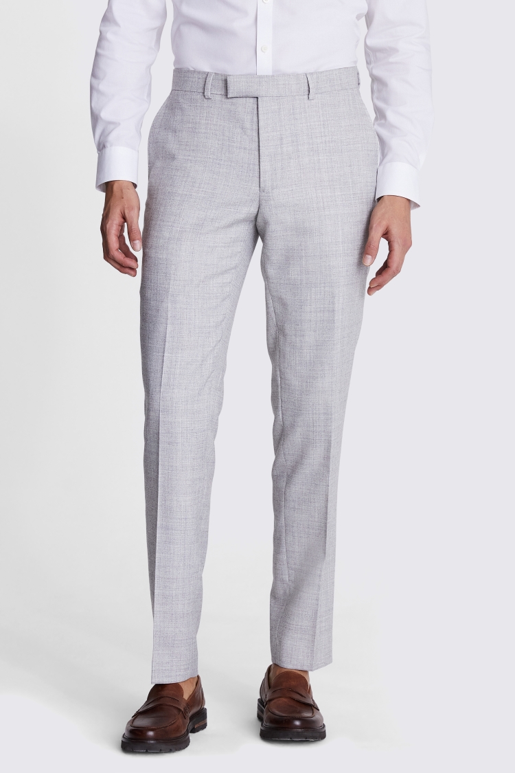 Slim Fit Light Grey Trousers Buy Online at Moss