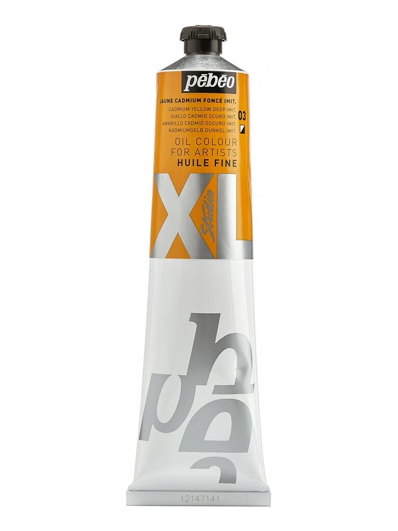 Peinture à l'huile fine XL Studio   Jaune de cadmium foncé   200 ml   N/A