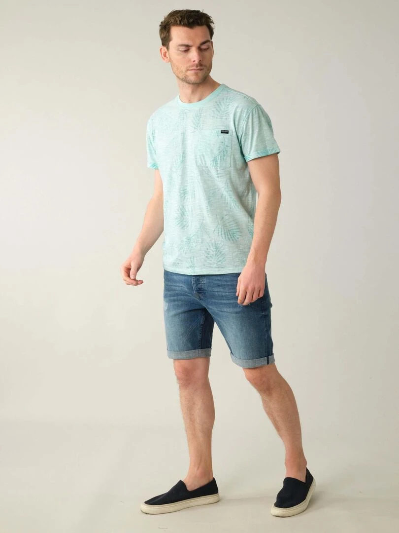 T shirt avec poche pour homme 'Deeluxe'   Bleu Bleu