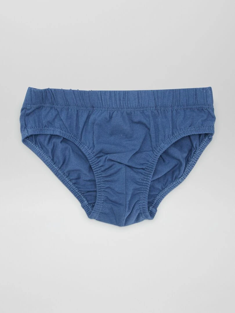 Lot de 7 slips imprimés   BLEU