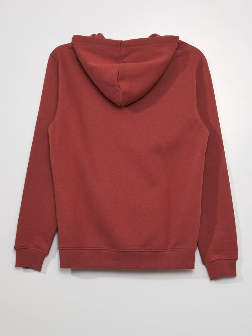 Sweat en molleton à capuche Rouge pâle