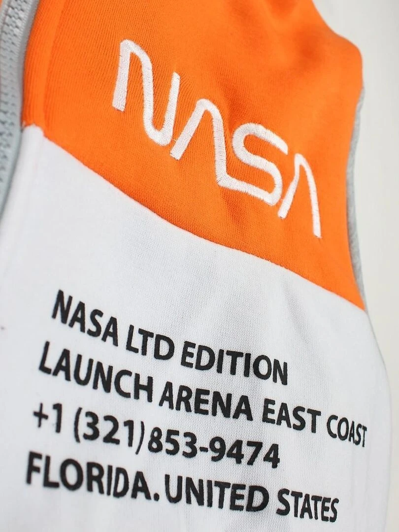 Nasa   Veste homme imprimé logo   Gris