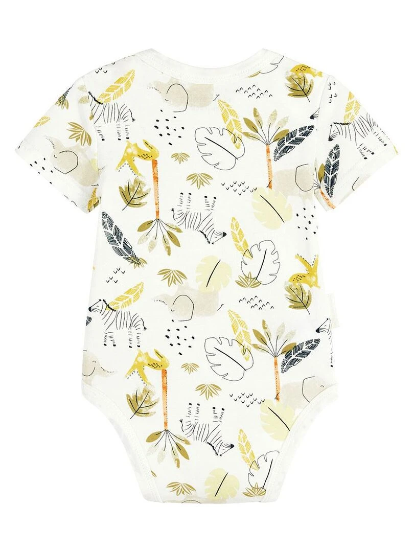 Lot de 2 bodies bébé manches courtes Zagora   Beige sable